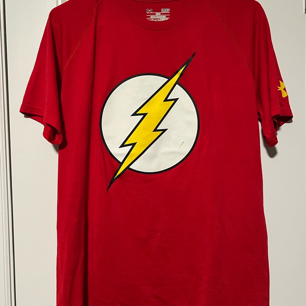 Under Armour Red Lightning Bolt Tee